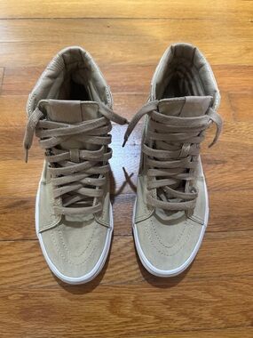Van’s Tan High-Top Canvas Sneakers